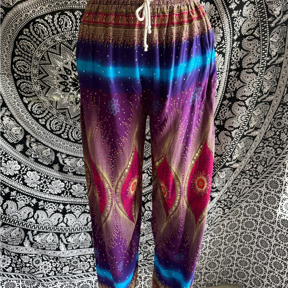 Colorful Boho Pants - Picture 2 of 9